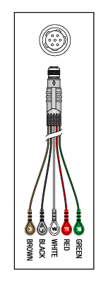 Telemetry Cable - 5 Lead Snap  KEB015